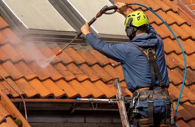 Démoussage et hydrofuge de toiture à Anneux